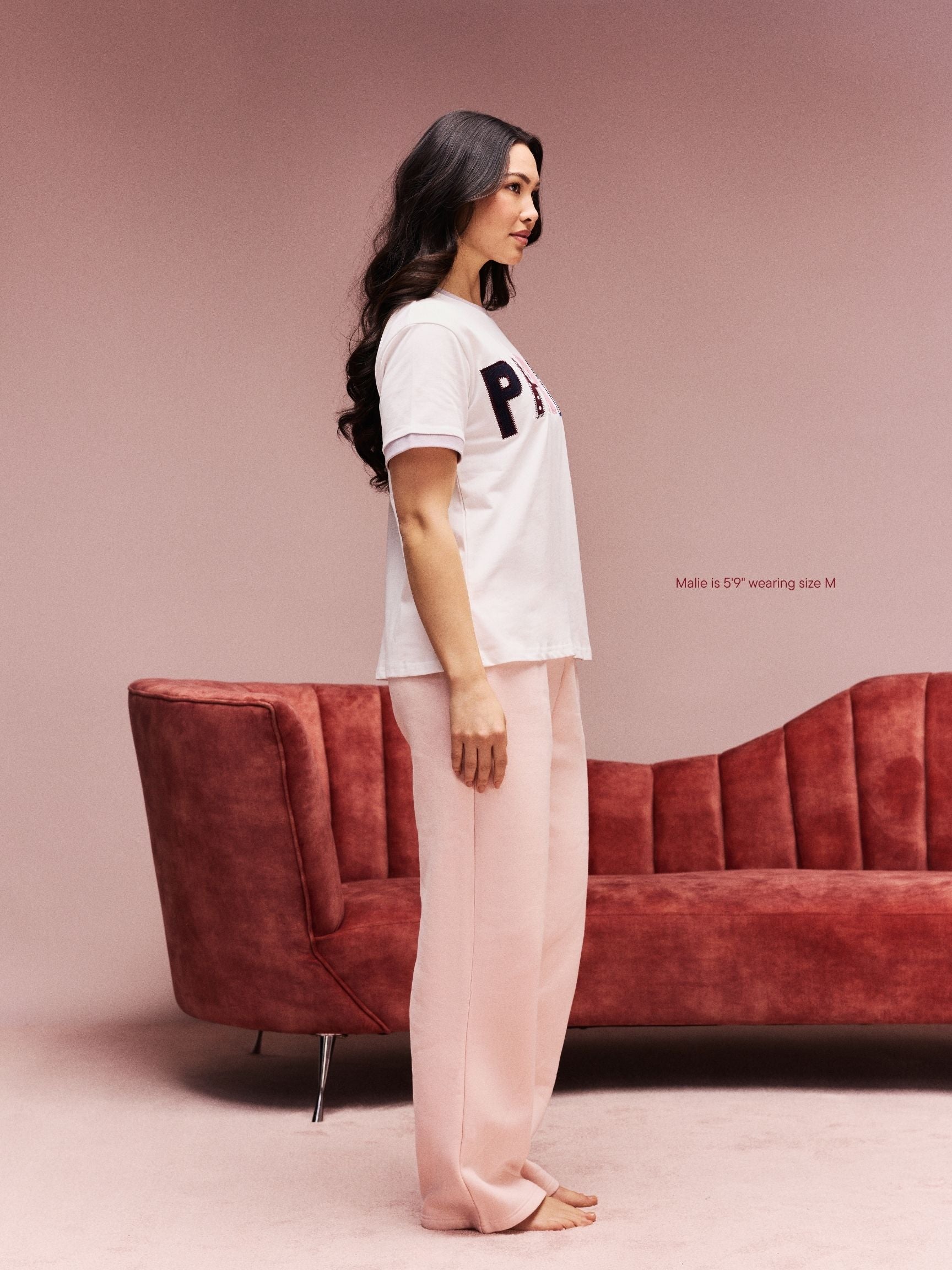 Boxer Sweatpants - Peony