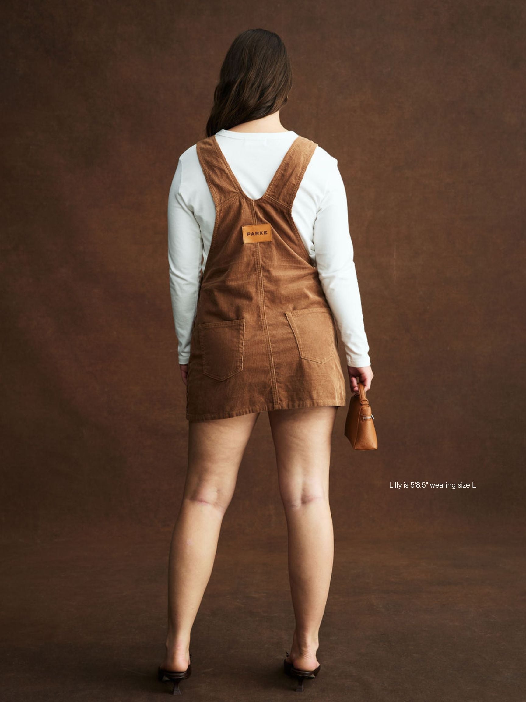 Corduroy Overall Mini Dress