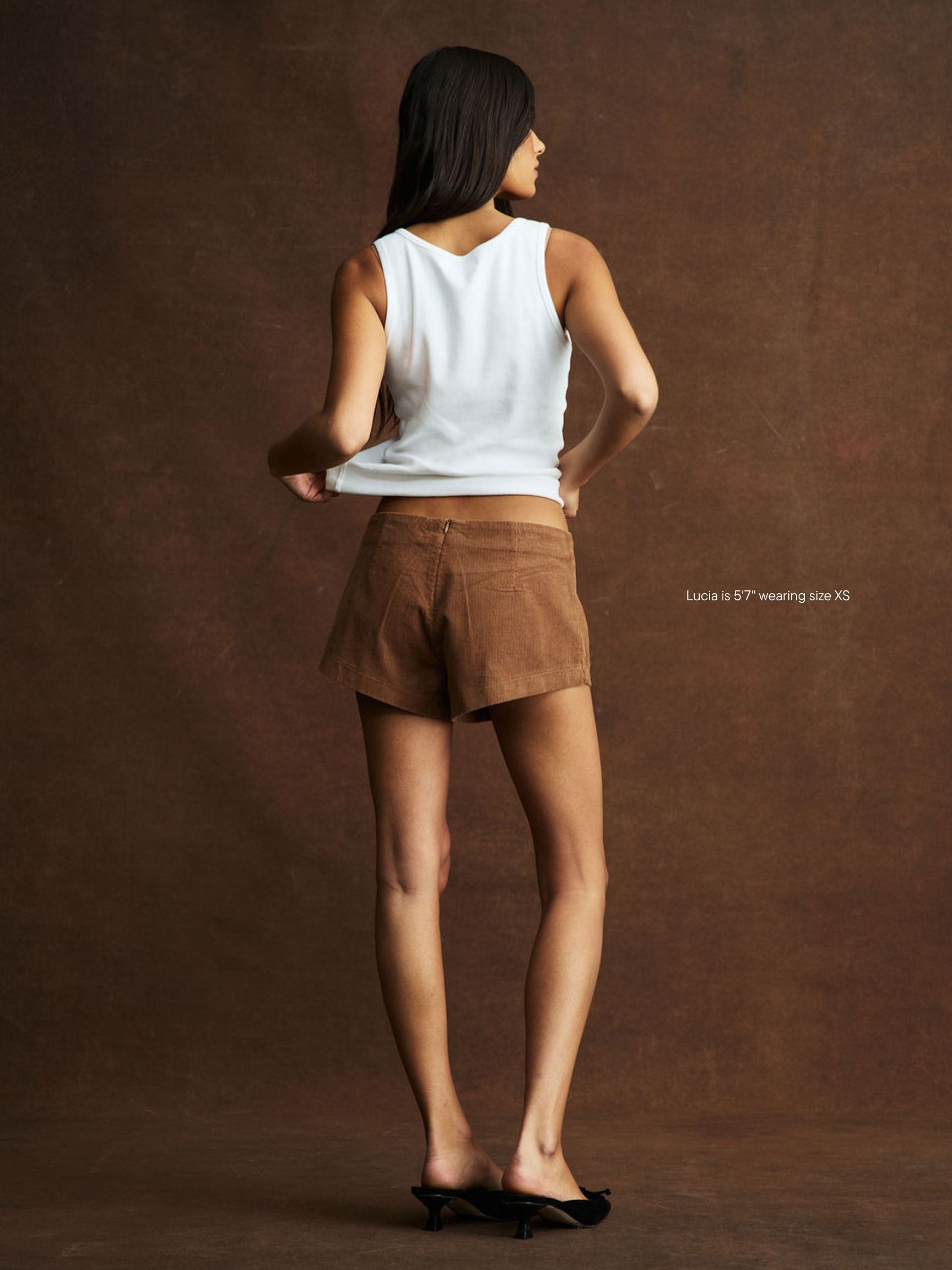 Corduroy Mini Shorts