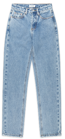 90s straight jean flat lay -vintage wash