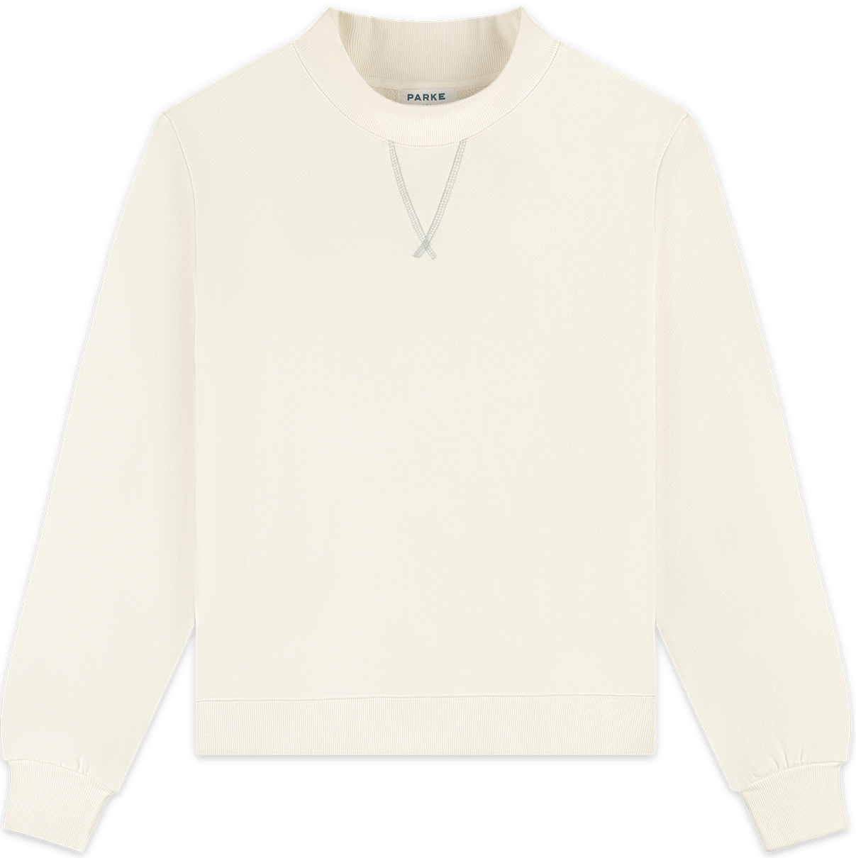 heritage classic mockneck flat lay -cream