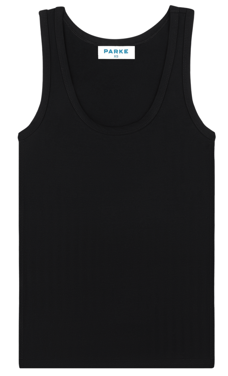 core tank flat lay -black