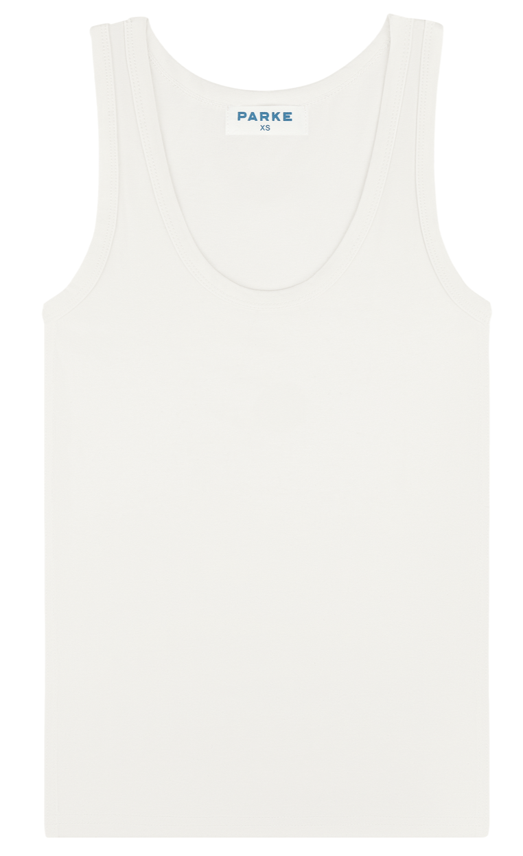 core tank flat lay -white