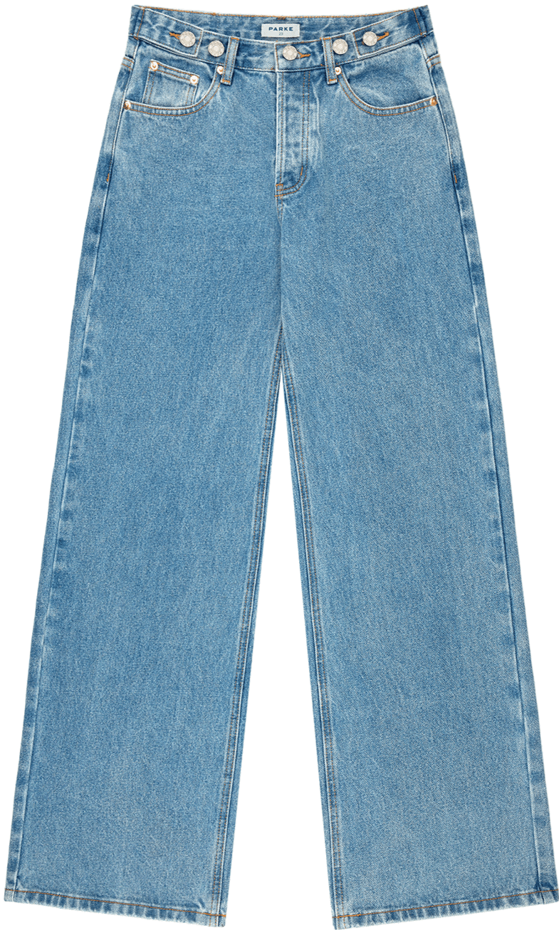 adjustable jean -vintage wash