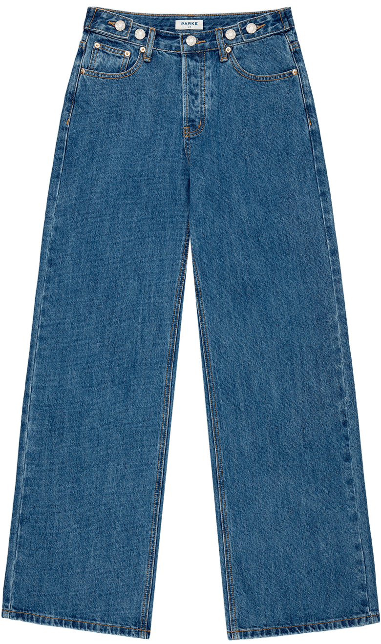 adjustable jean -medium wash
