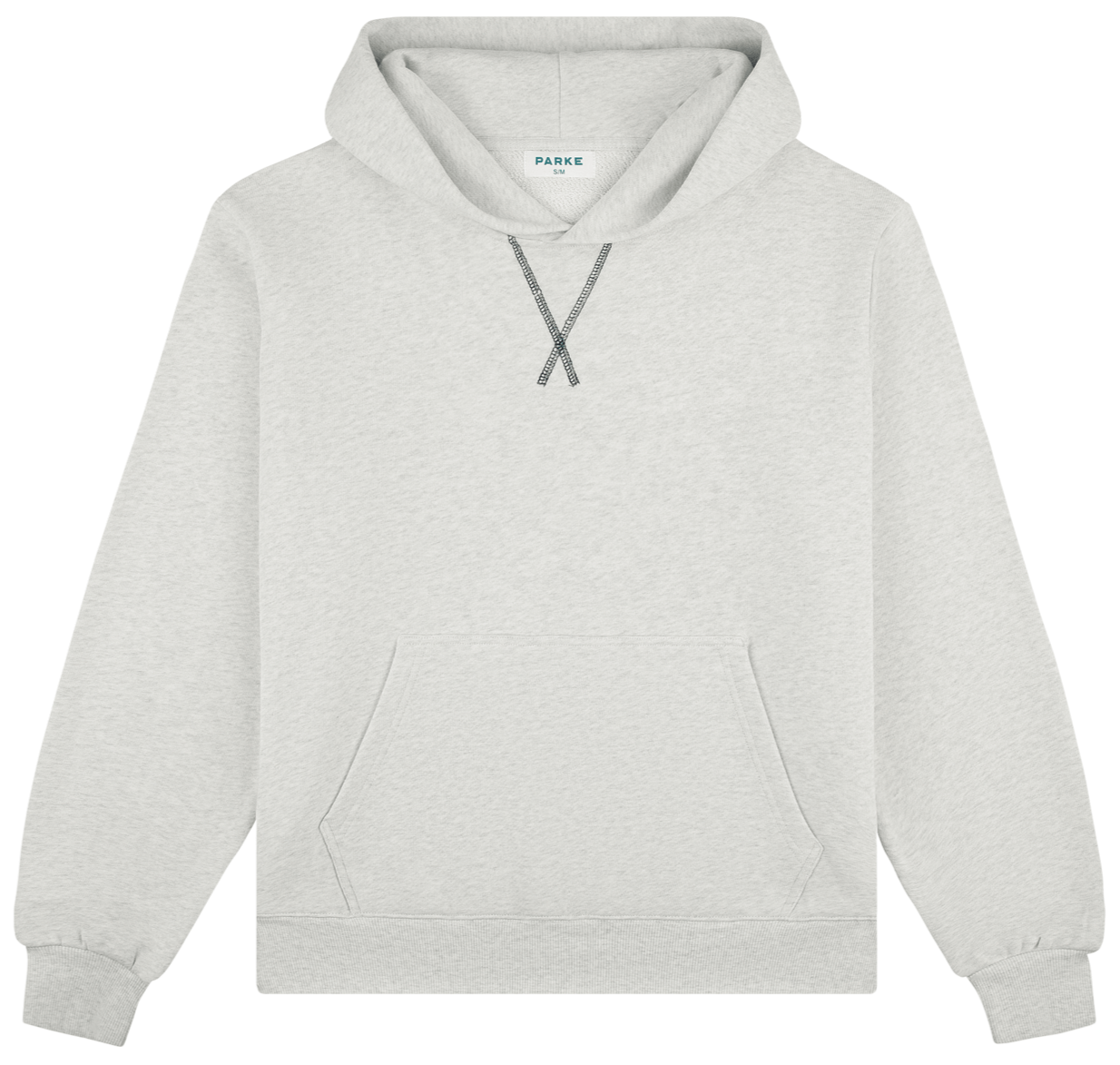 classic hoodie flat lay -heather grey