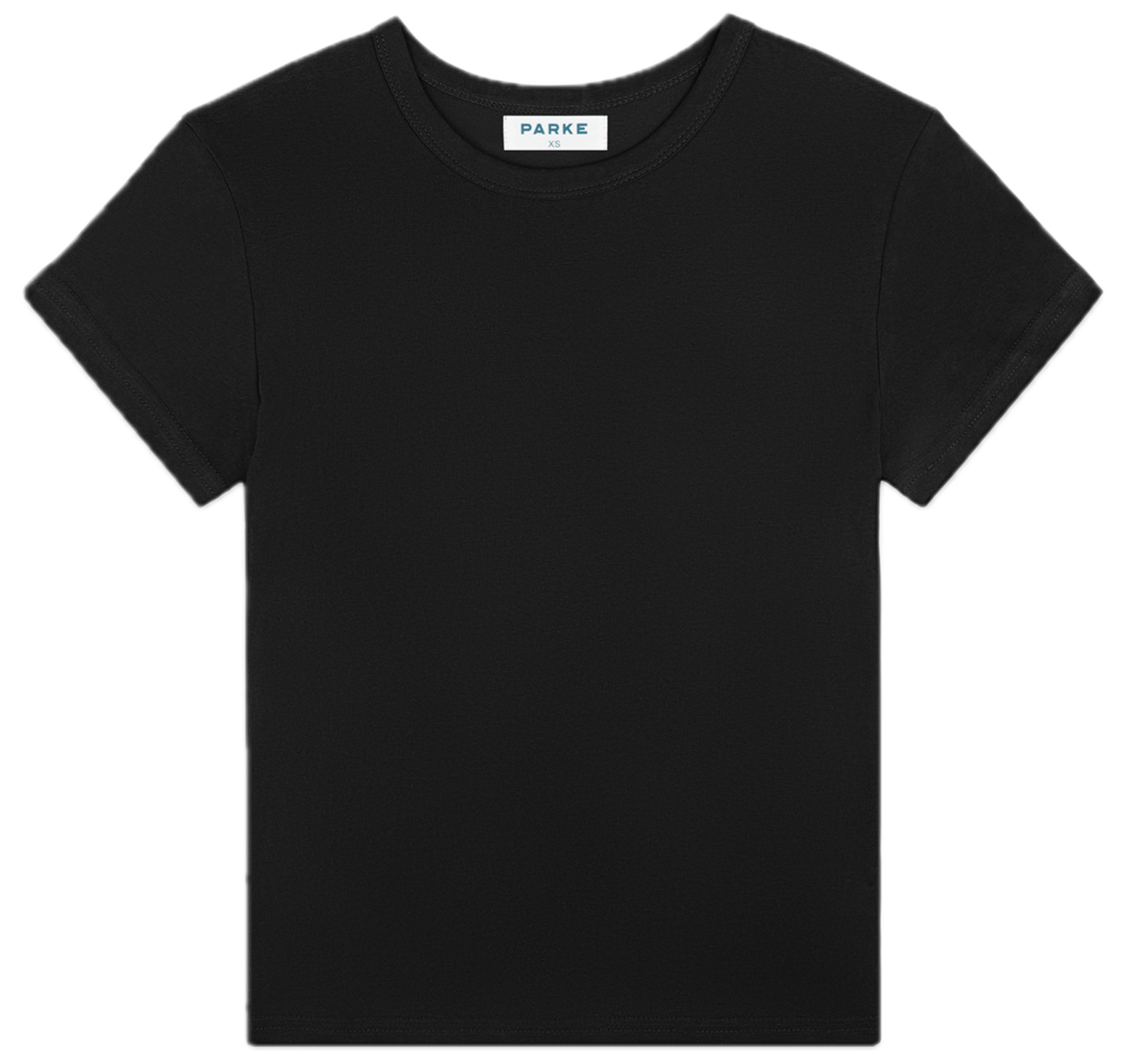 core tee flat lay -black